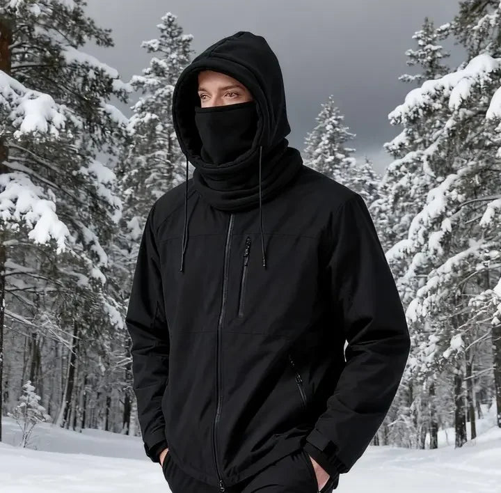 Unisex winter balaclava hat, warm neck warmer, windproof mask with drawstring, for motorcycling, skiing, hiking mountaineering Oasis Select