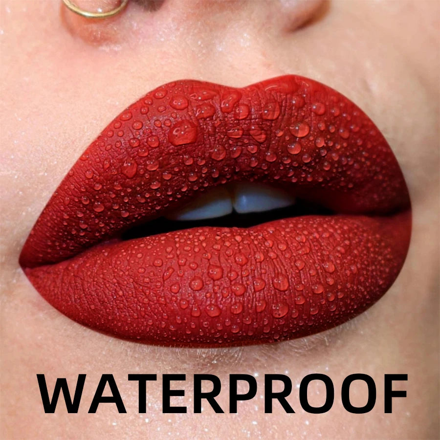 MCD 19-Shade Matte Velvet Liquid Lipstick – Waterproof Lip Glaze