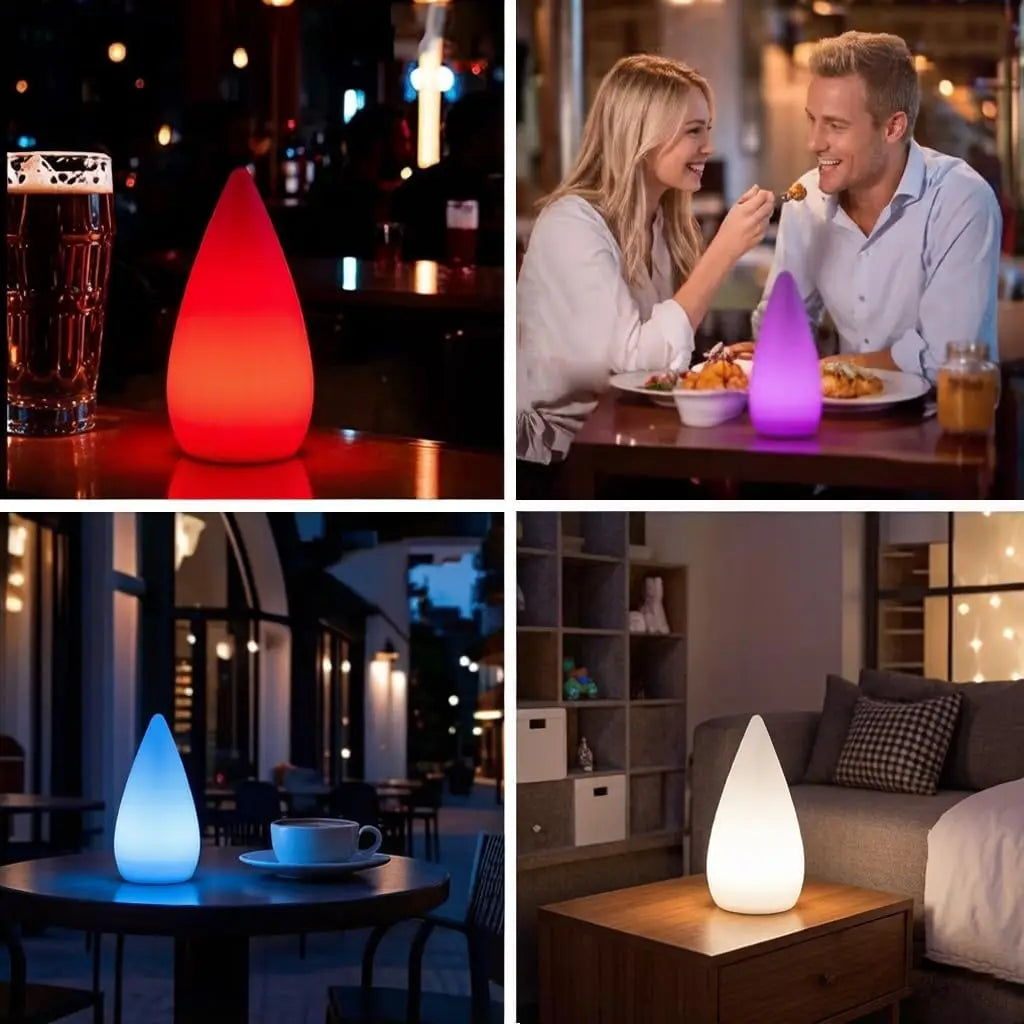 POCKETMAN Teardrop RGB Night Light – 16 Colours, Dimmable USB-C