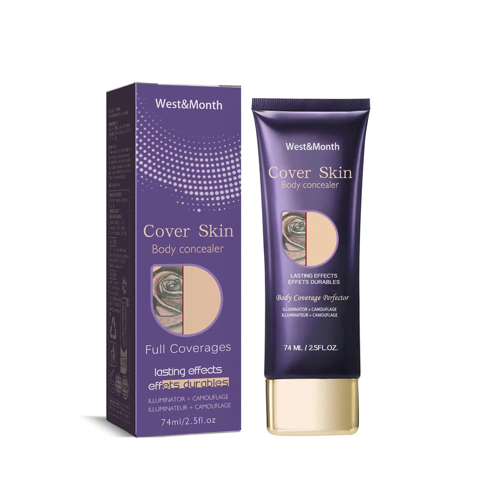 WEST MONTH 74ml Waterproof Tattoo Concealer Body Cover Cream Tattoo Concealer Cream Oasis Select 74ml