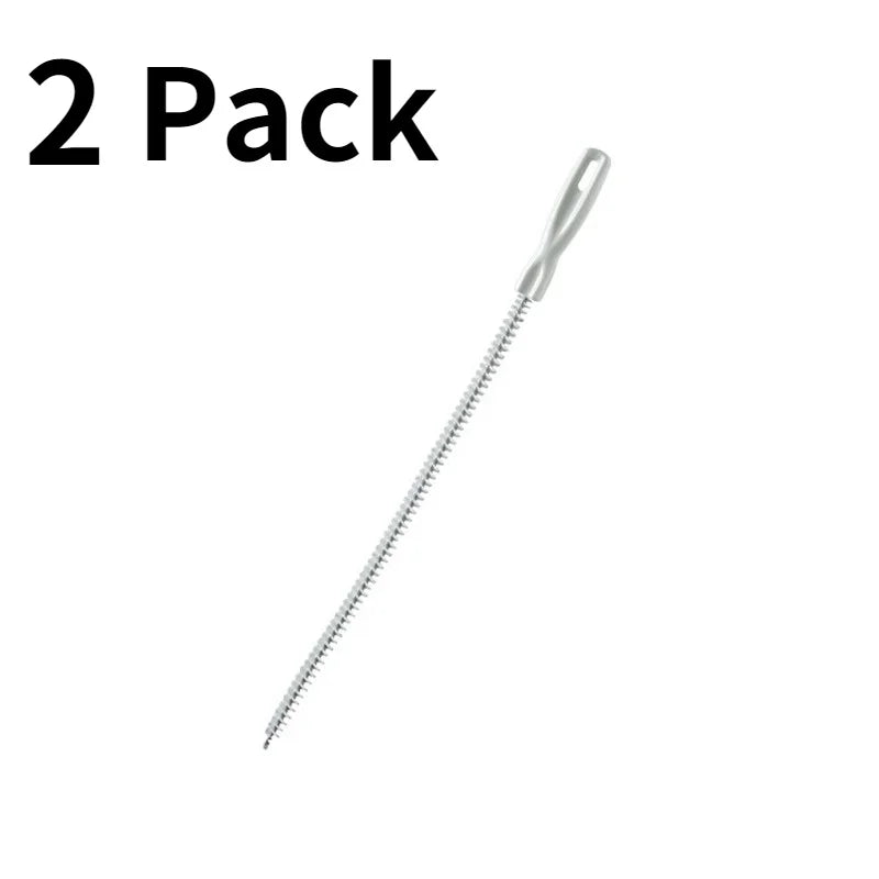 Kitchen sewer pipe hair dredging strip spiral nylon bristle brush sink toilet anti blocking dredger kitchen gadgets Oasis Select 2 pack