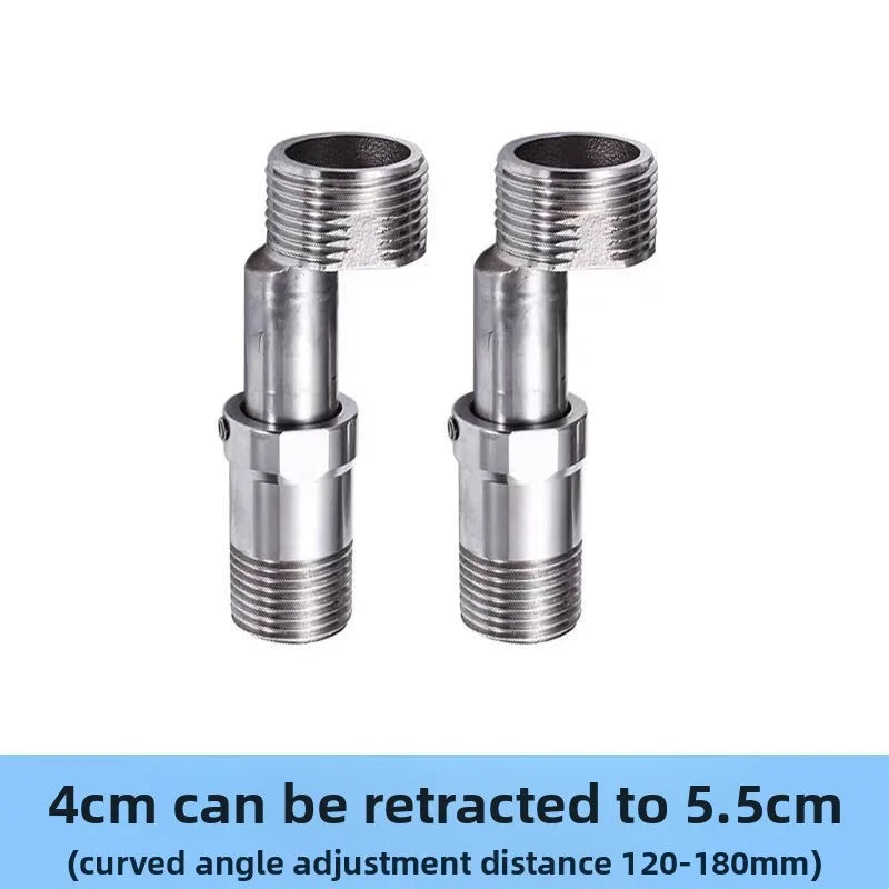 360 Degree Adjustable Faucet Angled Curved Foot Eccentric Screw Corner Tap Adapter Kitchen Accessories Oasis Select 1PCS A
