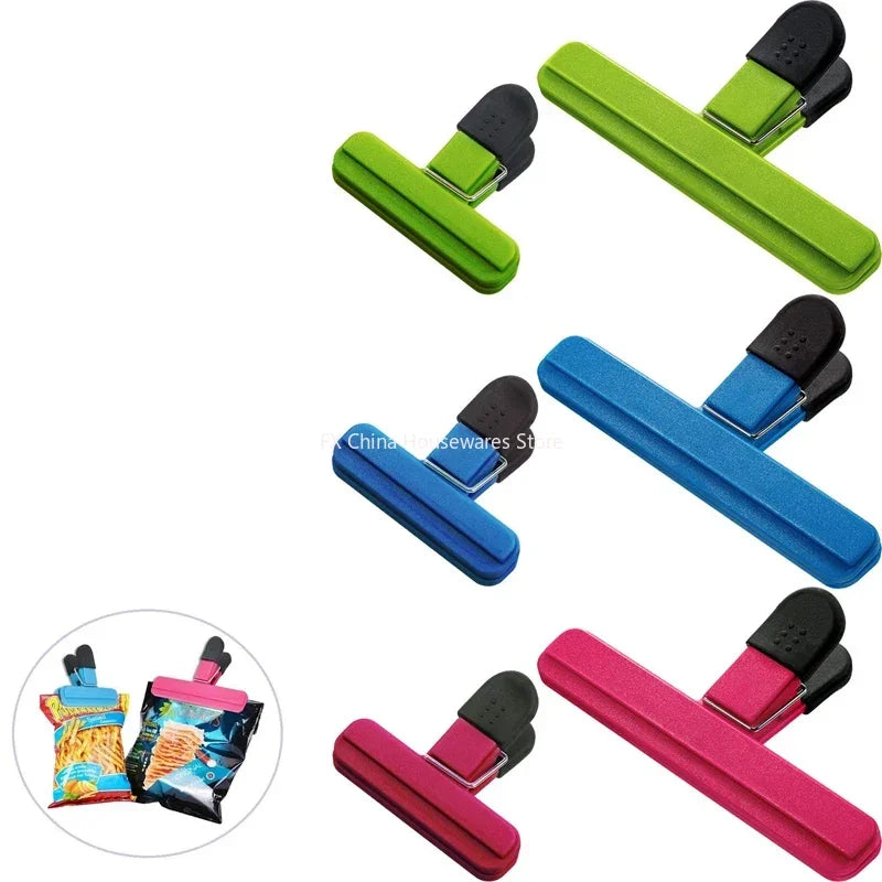 Large Chip Bag Clips Set - Plastic Assorted Sizes Food Sealing Clips - Tight Grip for Coffee, Bread,Snack Bags Kitchen Organizer Oasis Select