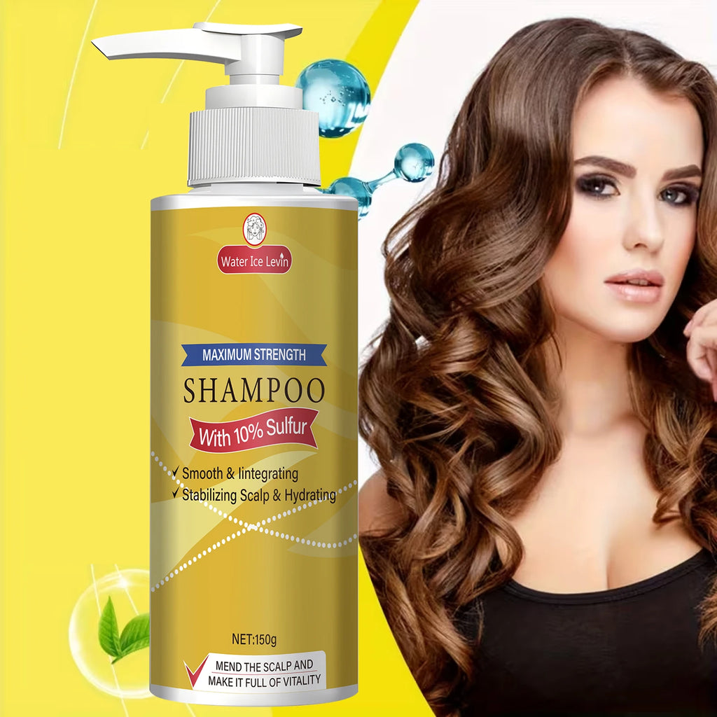 Maximum Strength 10% Sulfur Shampoo - Smoothing, Scalp Stabilizing & Hydrating for Men & Women. Oasis Select