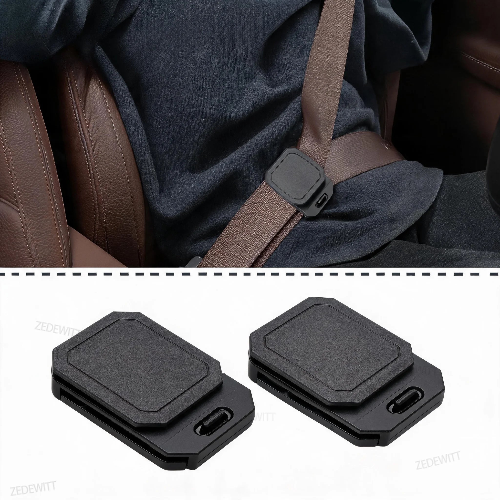 Shoulder Belt Comfort Clip Anti Slip Silicone Seatbelt Adjuster Neck Shoulder Relief Belt Positioner For Adult Car SUV Truck RV Oasis Select
