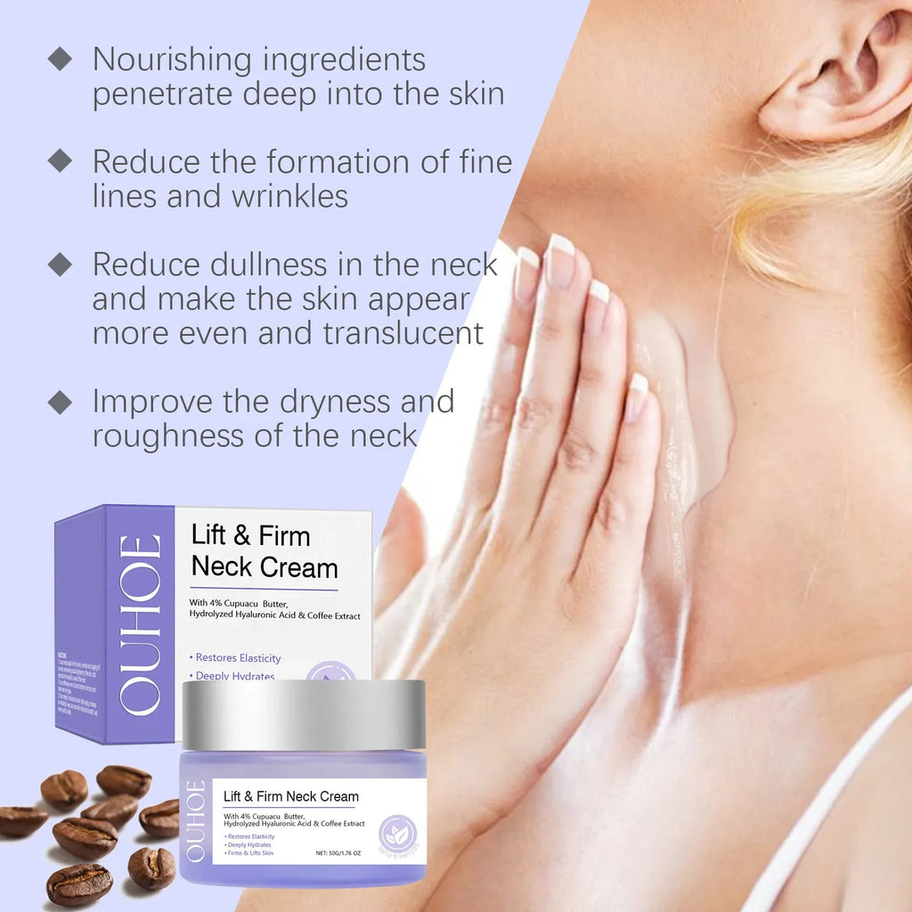 Tighten Lift Neck Cream Firming Reduce Fine Lines Brightening Nourish Smoothing Lasting Moisturize Neck Rejuvenation Care Lotion Oasis Select