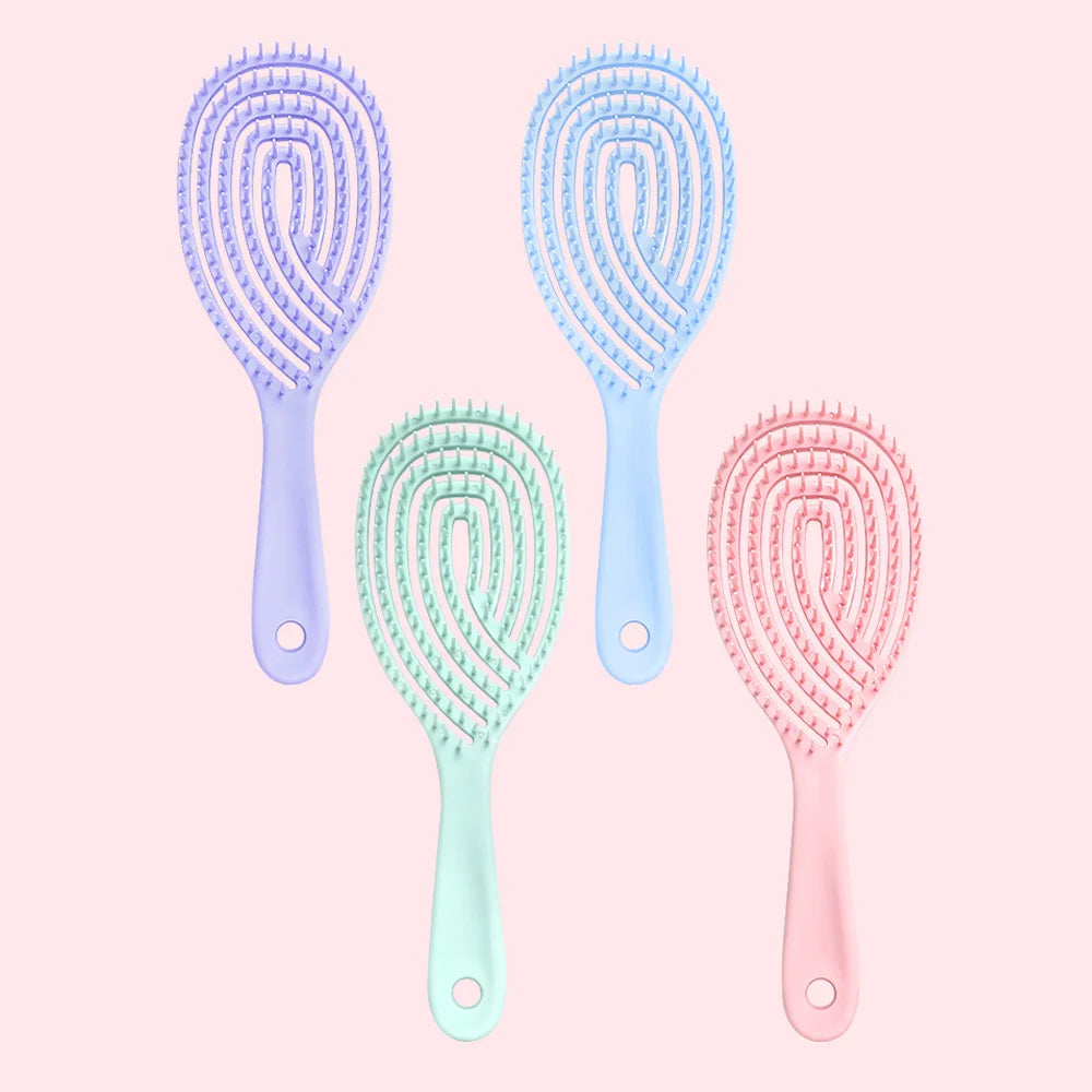 Anti-Static Hollow Rib Detangling Comb – Dry & Wet Hair Hair Detangling Comb Oasis Select