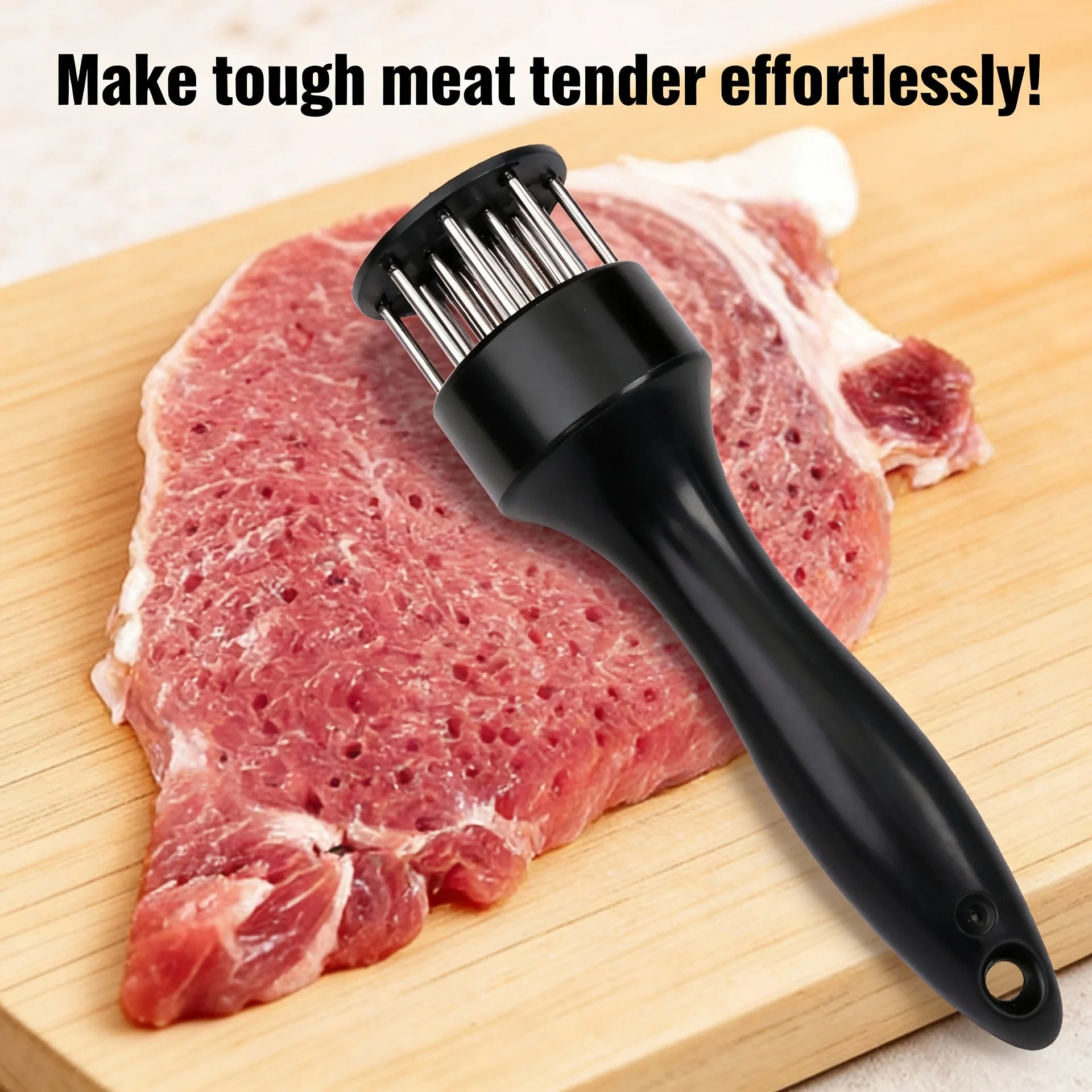 304 Stainless Steel Meat Tenderizer, Professional Multi-Needle Meat Pounder Tool for Steak Chicken Pork, BBQ Tenderizing Mallet Oasis Select