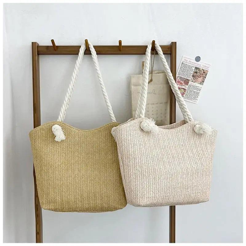 Personalized Leisure Commuter Tote Bag Summer Fashion Simple Shoulder Bag Trend Large Capacity Handbag Oasis Select