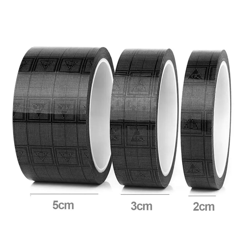 Black Film Waterproof Hardware Anti Static High Viscosity Tape Grid Anti-Static Tapes ESD Tape Oasis Select