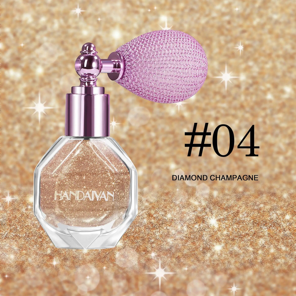 Handaiyan 5-Color Shimmer Spray – Face, Body & Hair Glitter