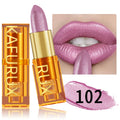 KAFURUX 16-Color Glitter Metallic Lipstick – Long-Lasting Matte