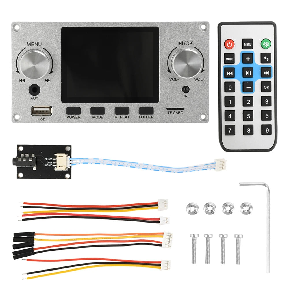 2.8 Inch TFT Color LCD Lossless MP3 Decoder Board Bluetooth 5.3 Stereo Audio FLAC WAV APE Decoding USB TF For Car Amplifier Oasis Select