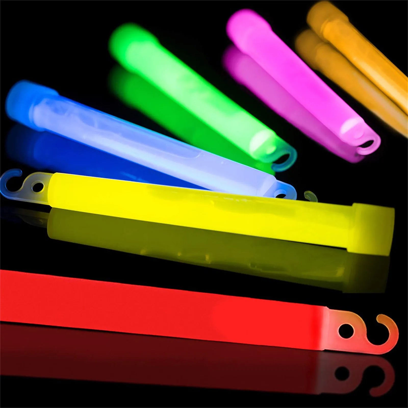 5PCS Ultra Emergency Bright Glow Sticks Camping Hiking Chem Glow Stick Lights for Parties Blackout Storm Ready Use Oasis Select