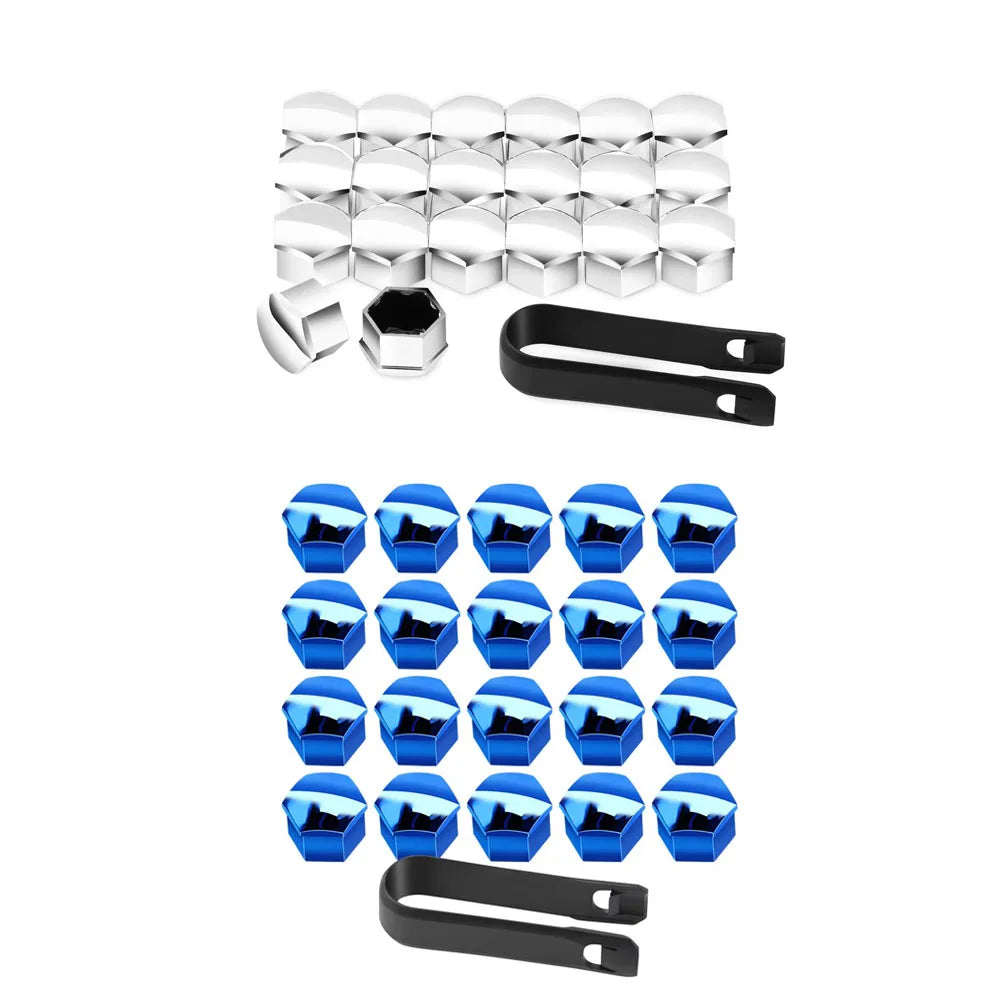 20/40/60Pcs 17mm Car Wheel Nut Caps Auto Hub Screw Cover Bolt Rims Exterior Decoration Special Socket Protection Dust Proof Oasis Select Mix 2 colors-40pcs 17mm