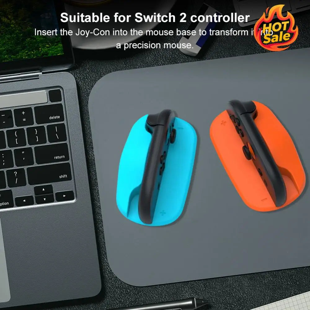 2PCS Gaming Controller Mouse Stand Mini Portable Mice Base Handheld Mouse Holder for Nintendo for Switch 2 Joy-Con Accessories Oasis Select