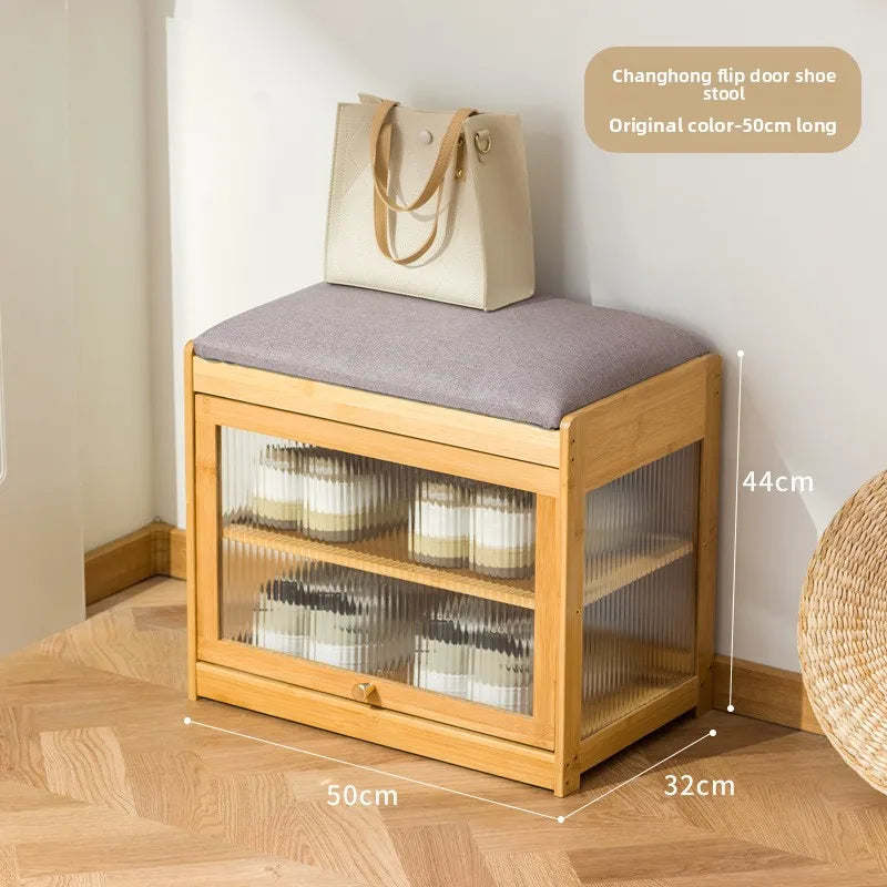 Tipping bucket, changing shoes, stool entering the door, household integration, medieval style, wearing shoes, sitting storage Oasis Select 50-primary color