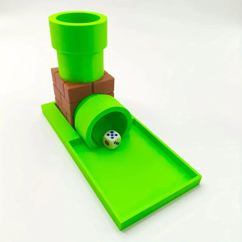 3D Printed Dice Rolling Tower Practical Table Game Prop Decorative Dice Holder for Board Party Drinking Games No Dice Included Oasis Select