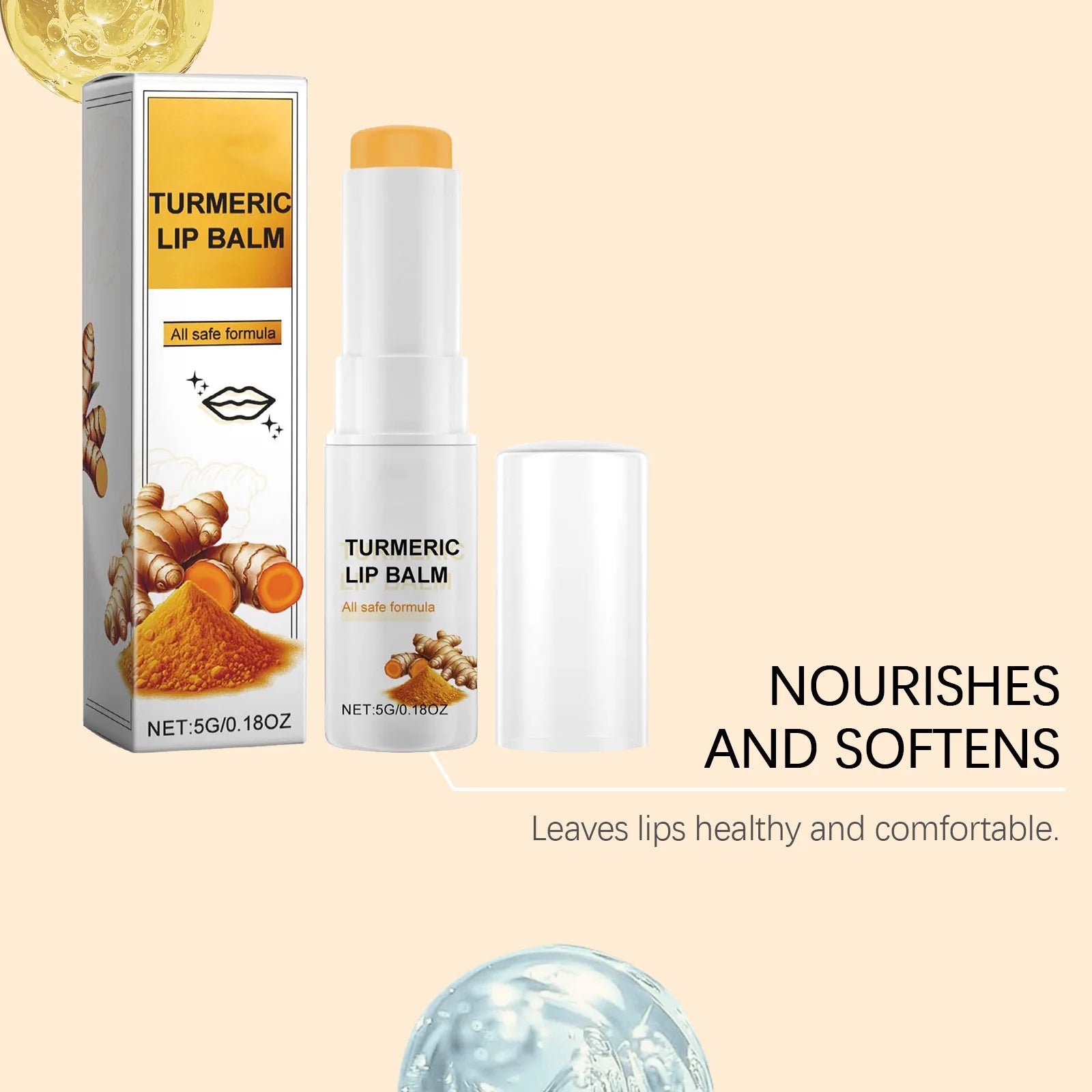 Collagen Moisturizing Lipstick Lasting Hydrate Prevent Dry Reduce Roughness Improving Gloss Enhance Turmeric Root Lip Plump Balm Oasis Select