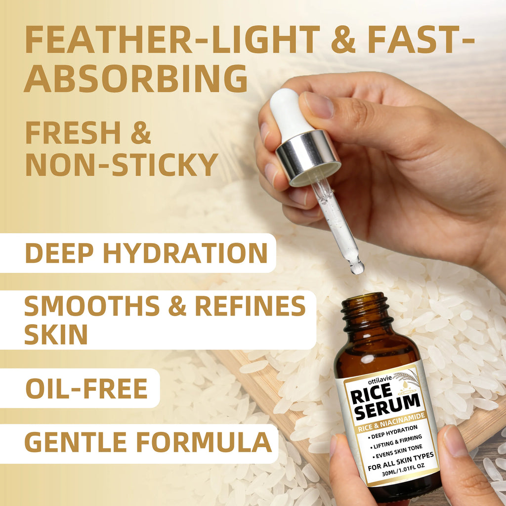 Ottilavie Rice Serum – Lift, Firm & Hydrate All Skin Types Face Serum Oasis Select