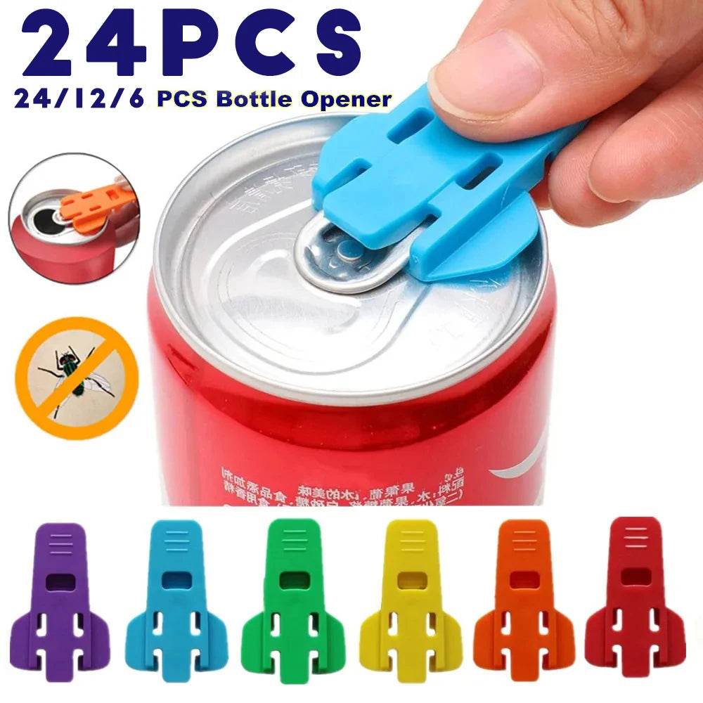 Simple Portable Bottle Opener Reusable Easy Can Opener Sealed Drink Beer Cola Opener Lid Remover Kitchen Supplies Camping Tools Oasis Select