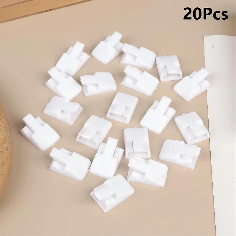 20Pcs Plastic Ring Display Stands, Jewelry Storage Organizer Rack Counter Showcase Decor Holder Oasis Select 20Pcs White