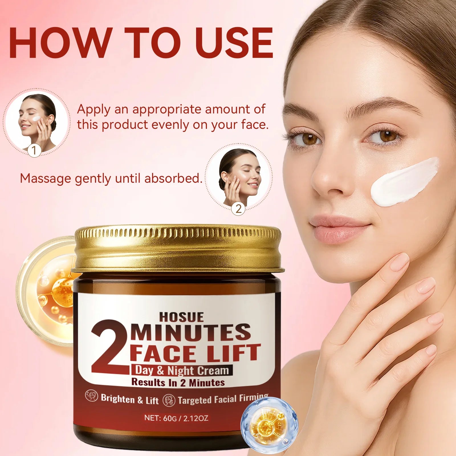Facial Lift Day & Night Cream – Retinol, Collagen & Hyaluronic Anti-Aging Face Cream Oasis Select