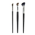 3PCS Nose Brush Set Nose Contour Brush Sculpting Half Fan-Shape Nose Shadow Brush Angled Concealer Brush Under Eye Cosmetics Oasis Select 3ppcs kit