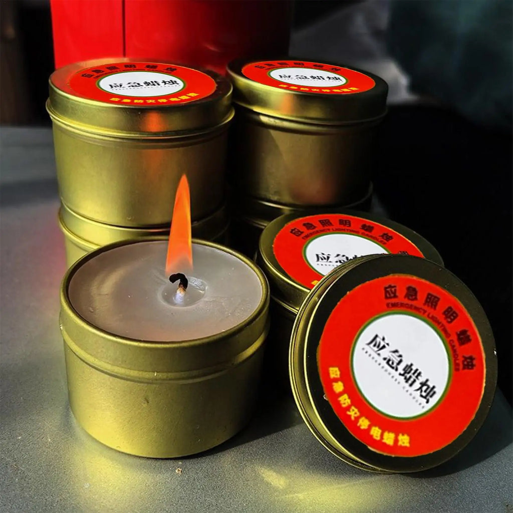 Emergency Candles for Household Power Outages Windproof Disaster Prevention Emergency Supplies No Electricity Lighting Candles Oasis Select