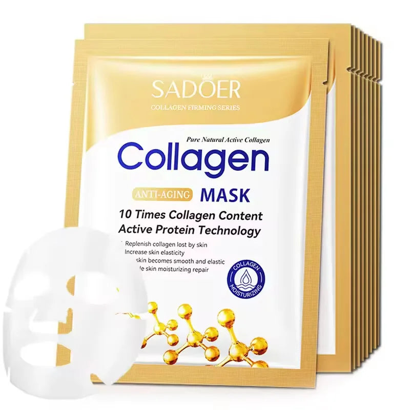 LGRAMER Collagen Sheet Masks – Firming & Brightening 10-Pack