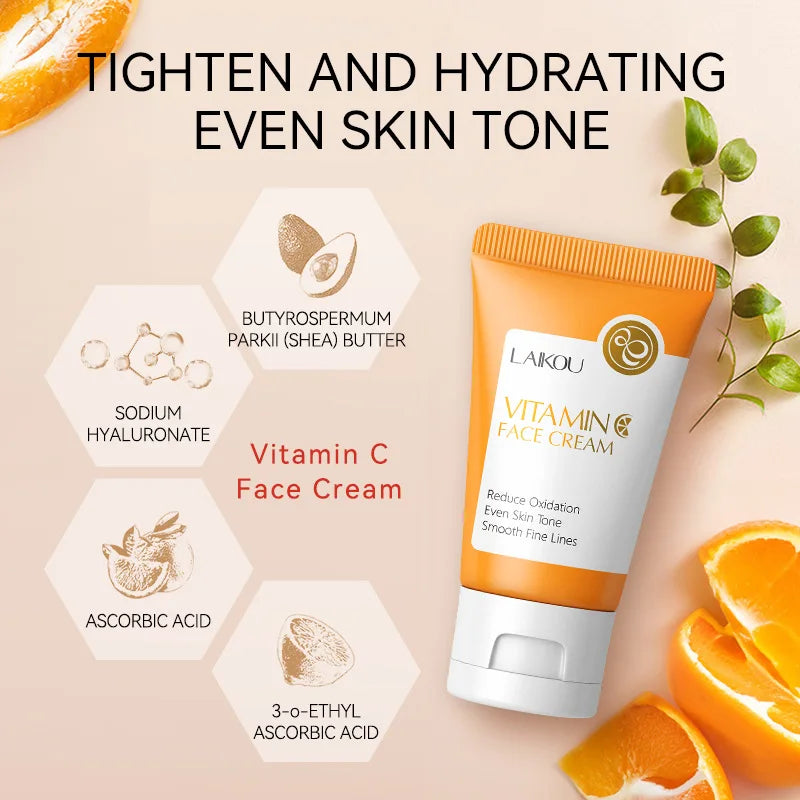 LAIKOU Snail Collagen Vitamin C Face Cream – Moisturizing 30ml Face Moisturizer Cream Oasis Select
