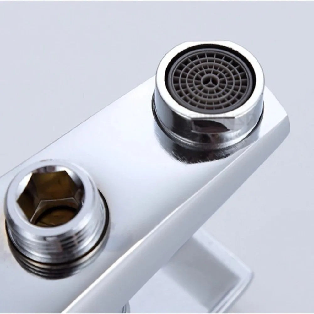 3-Way Shower Faucet Set – Hot Cold Water Mixer & Handheld