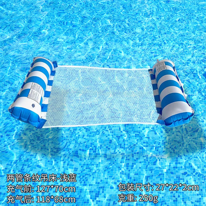Adult Inflatable Pool Lounge Chair – Armrests & Headrest