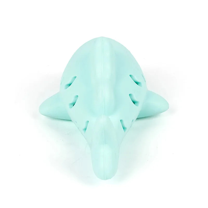 Fish-Shaped Cat Chew Toy - Dental Treat Dispenser Puzzle, Safe Silicone, No Battery, Interactive Pet Snack Game Oasis Select Green