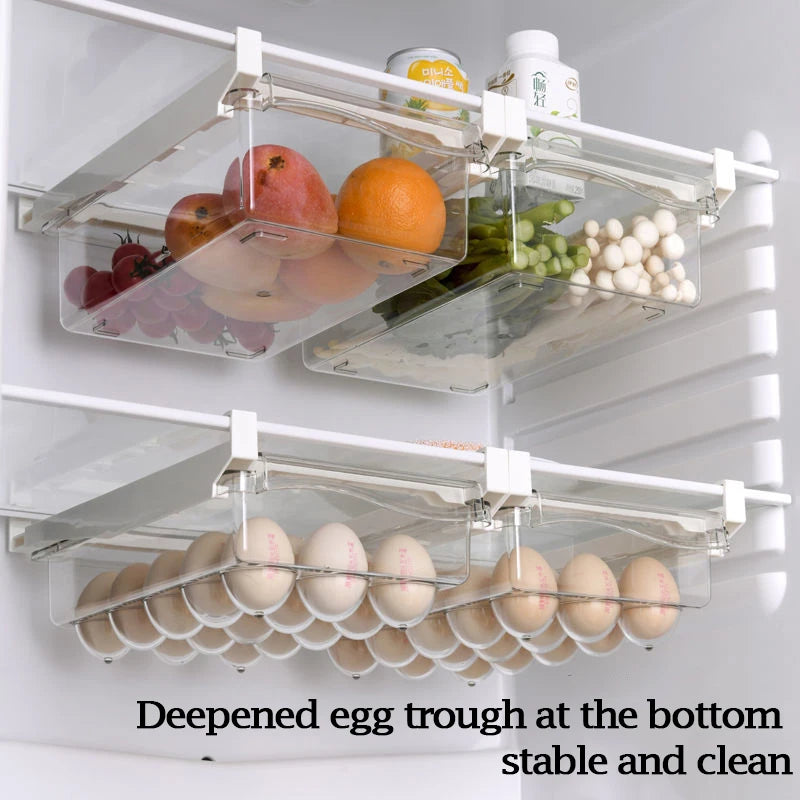 Clear Fridge Organizer Drawer – Slide-Under Shelf Storage Box Fridge Organizer Drawer Oasis Select