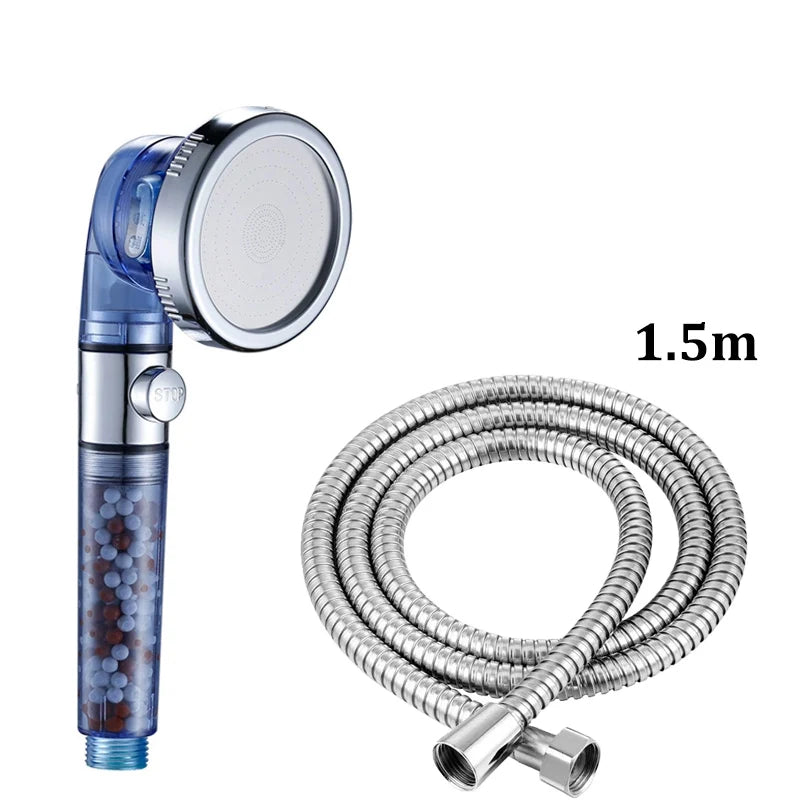 3-Mode Negative Ion Filter Handheld Shower Head | Water-Saving