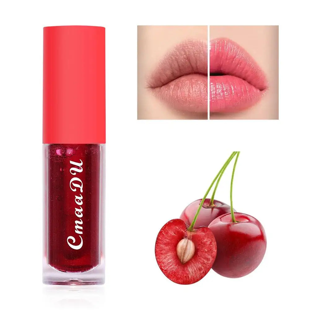 Fruit Flavored Discolored Lip Balm Jelly Magic Color Changing Lipstick Girl Moisturizing Nourishing Lasting Lip Gloss Glaze Care Oasis Select