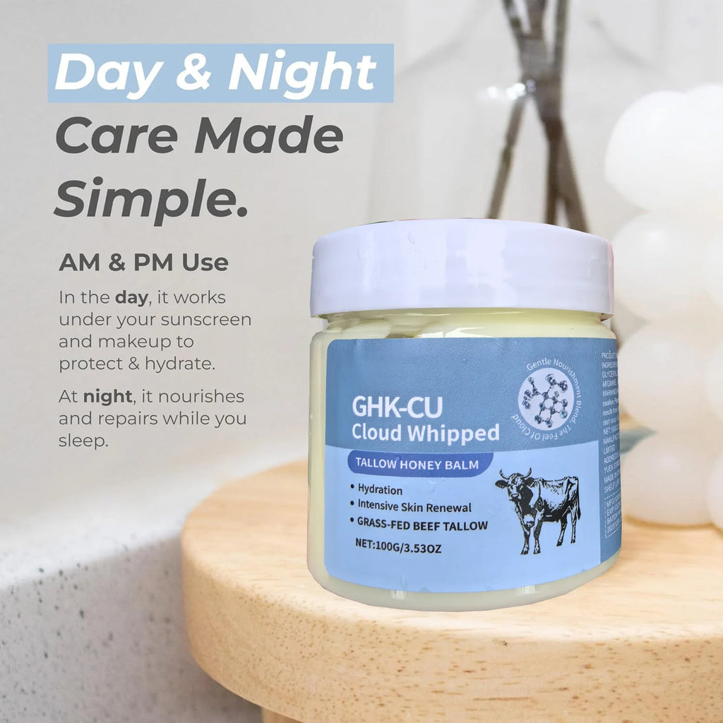 GHK-Cu Copper Peptide Whipped Tallow Face & Body Cream 100ml