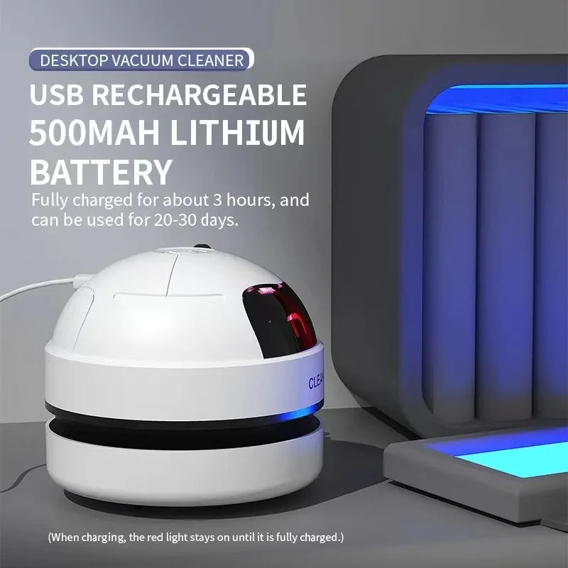 Mini Desktop Vacuum Cleaner | USB Rechargeable & Wireless