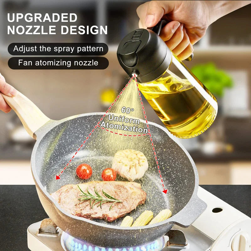 Kitchen Sprayer Spray Oil Dispenser 2in1 Oil Dispenser Oil Sprayer Comfortable Handle Barbecue Air Frying Pan Oven Steak Frying Oasis Select
