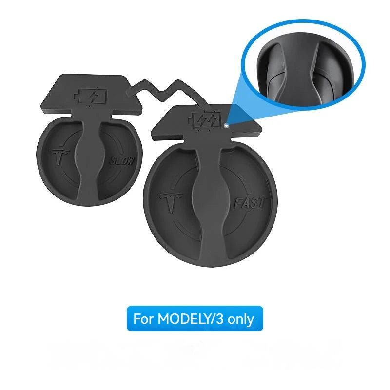 For Tesla Model 3 2017 - 2020 Model Y Silicone Car Charging Port Waterproof Cover Charger Hole Protector Dust Cover Cap CCS EU Oasis Select