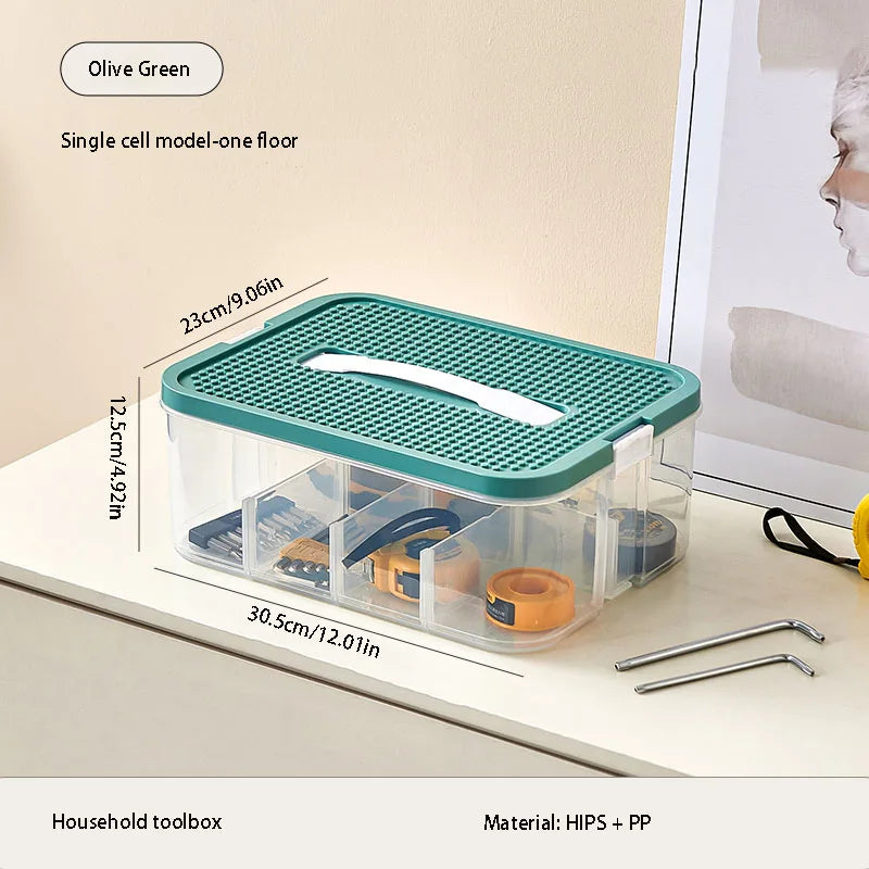 Tool storage box, large-capacity hardware parts storage box, designed for organizing and sorting tools and parts Oasis Select A