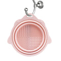 Makeup Brush Cleaner Cleaning Bowl Brush Tool Set Thorough Cleaning Without Hurting Bristles Wet & Dry Powder Puff Dry Cleaner Oasis Select pink