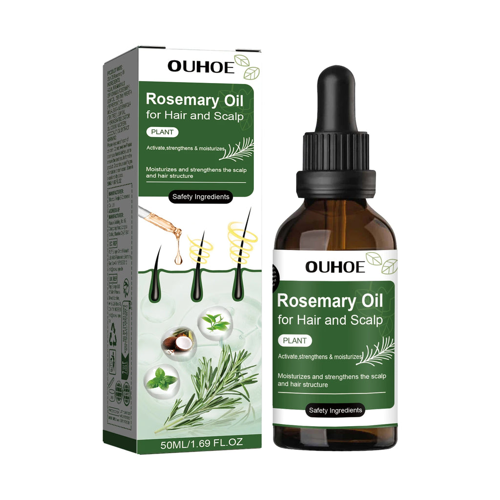 Batana Rosemary Essential Oil Scalp Hair Strengthening Oil Biotin Essential Oils Nourishing Treatment Split Ends Dry All Types Oasis Select 50ml boxed