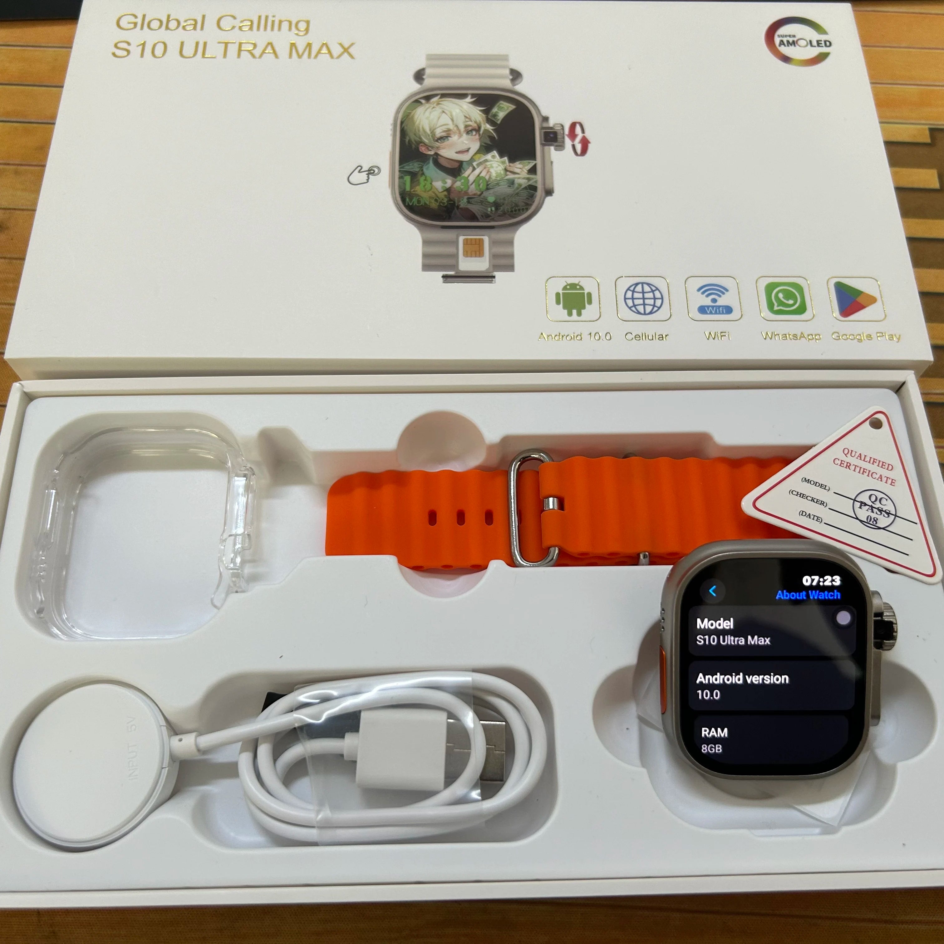 S10 Ultra MAX Android 13 Smartwatch | 4G GPS AMOLED Camera
