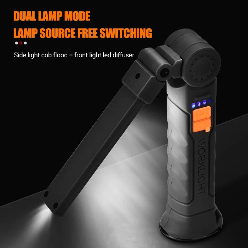 KDULIT COB LED Work Light – USB Rechargeable Magnetic Torch