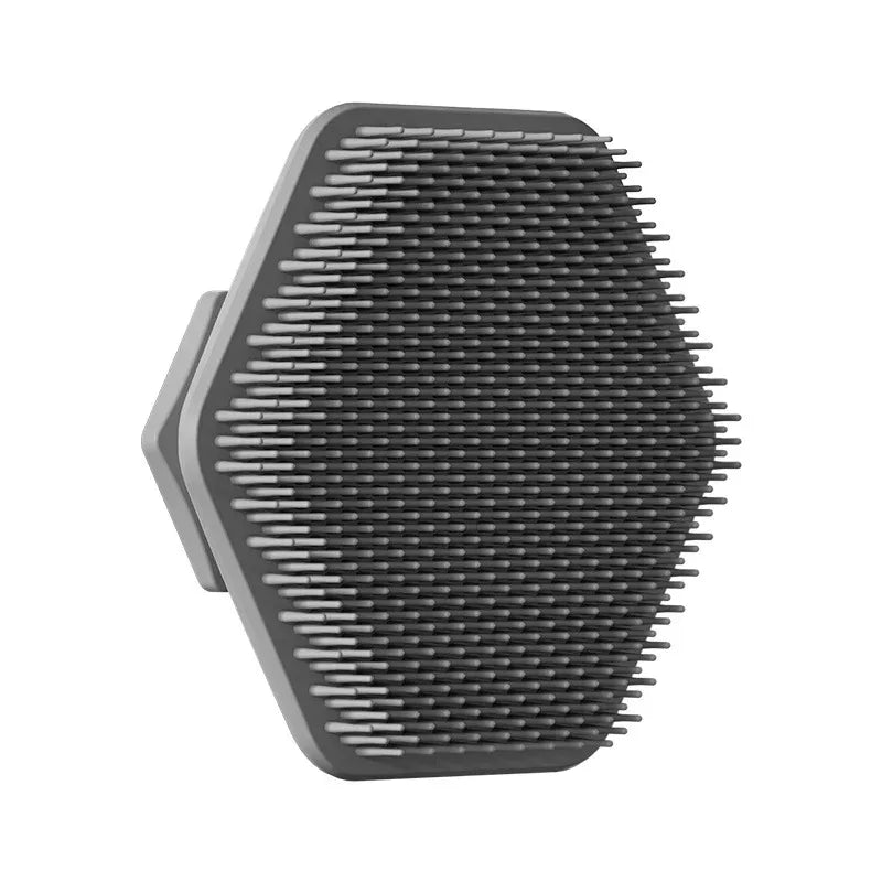 Soft Silicone Beard Shaving Brush with Finger Ring Grip Lathering Tool for Men's Facial Grooming & Shaving Oasis Select