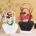 Heart-Shaped Paper Flower Gift Box with Handle | DIY Floral