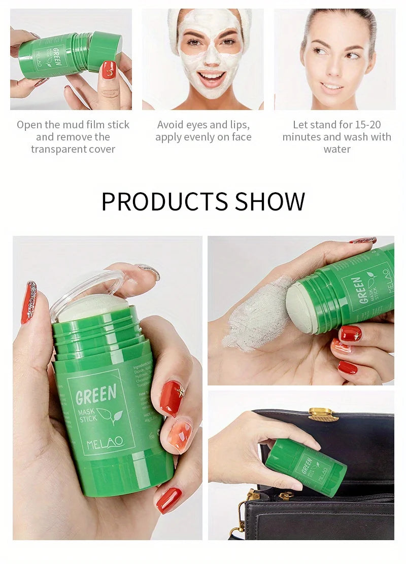 MELAO Green Tea Mask Stick – Deep Cleansing & Oil Control