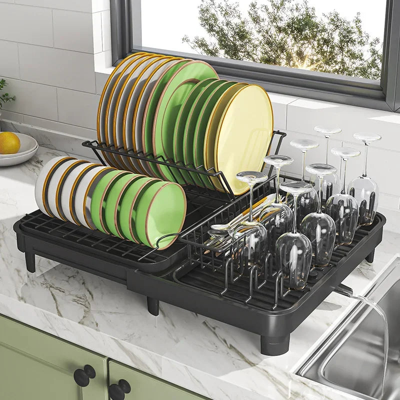 Kitchen foldable dishes, dishes, dishes, drain rack, chopsticks storage rack, countertop, sink rack, dishes Oasis Select